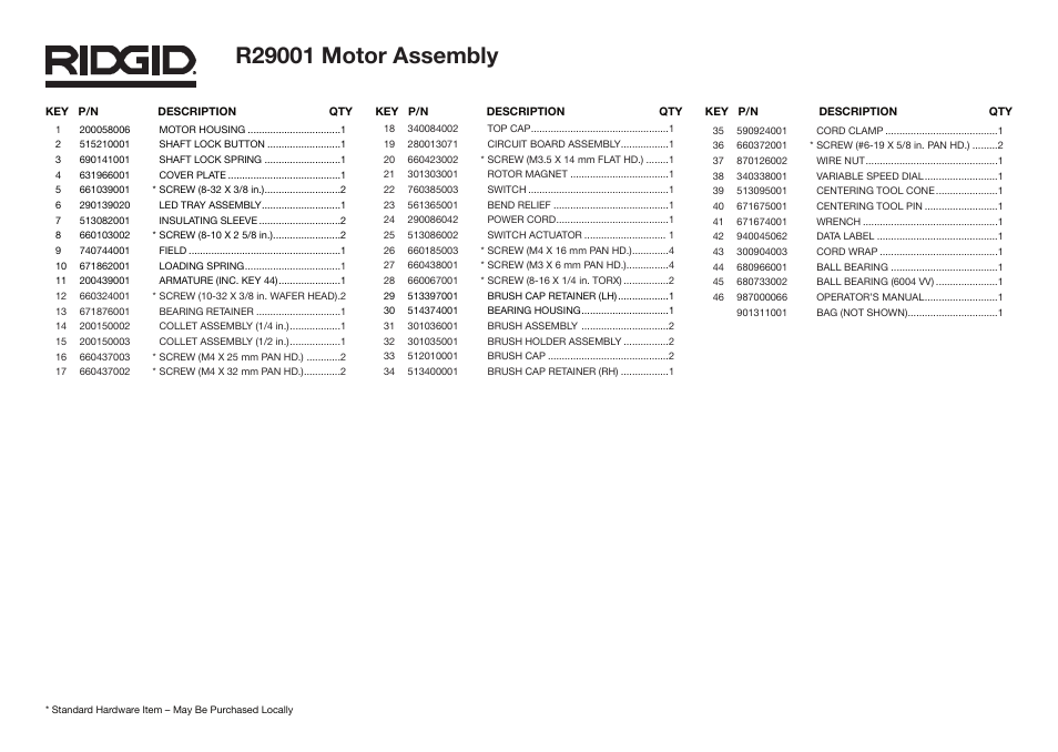 RIDGID R29301 User Manual | Page 7 / 9