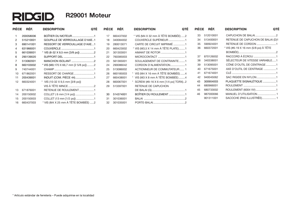 RIDGID R29301 User Manual | Page 8 / 9
