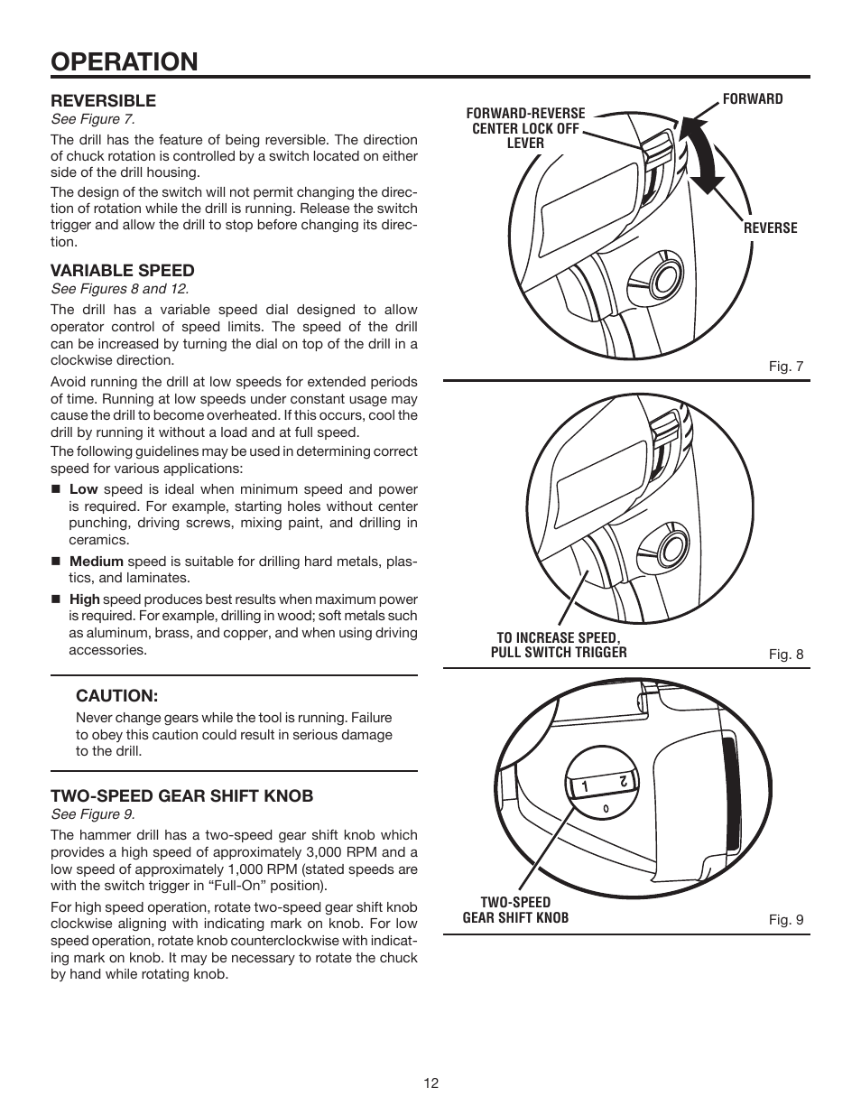 Operation | RIDGID R5010 User Manual | Page 12 / 18