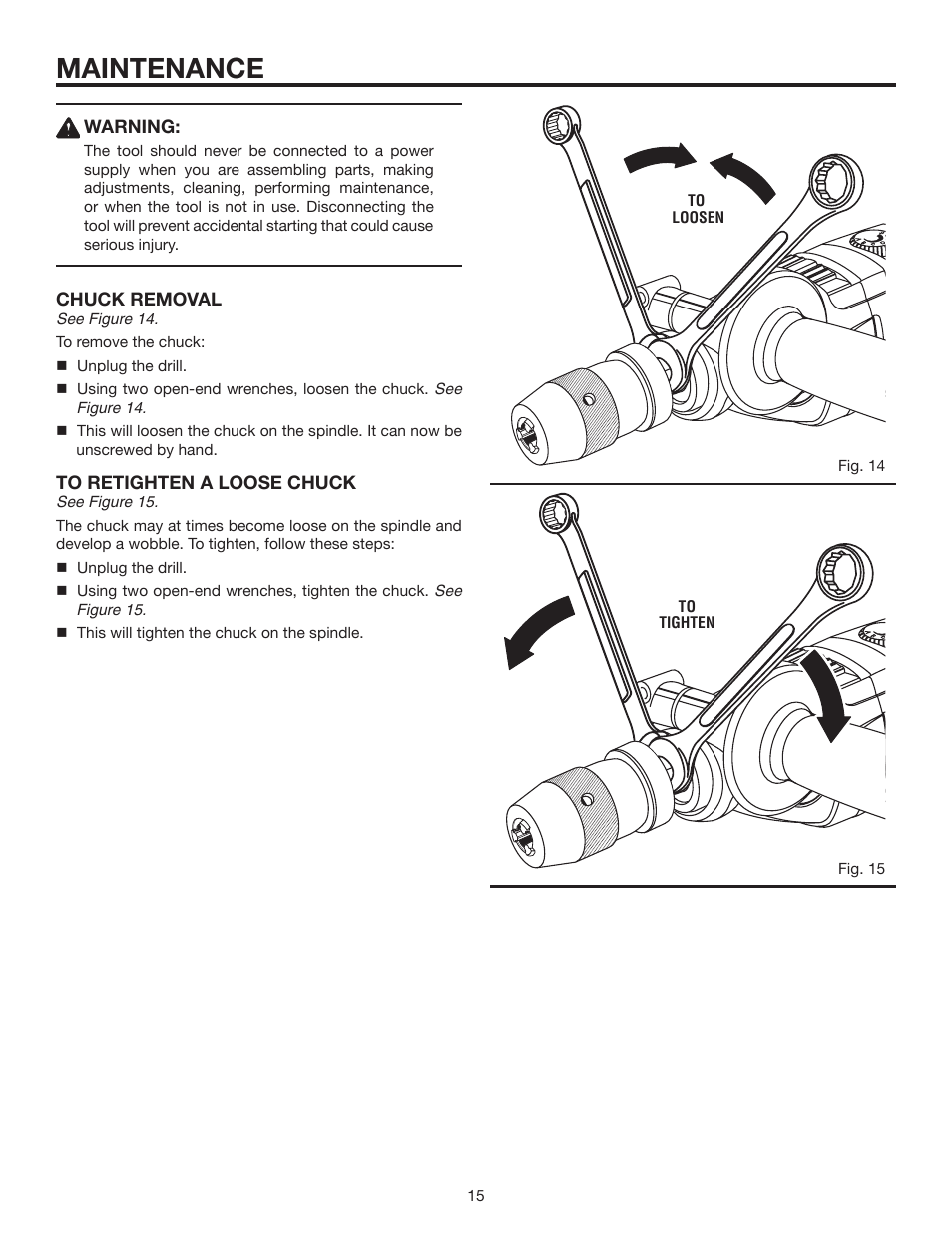 Maintenance | RIDGID R5010 User Manual | Page 15 / 18