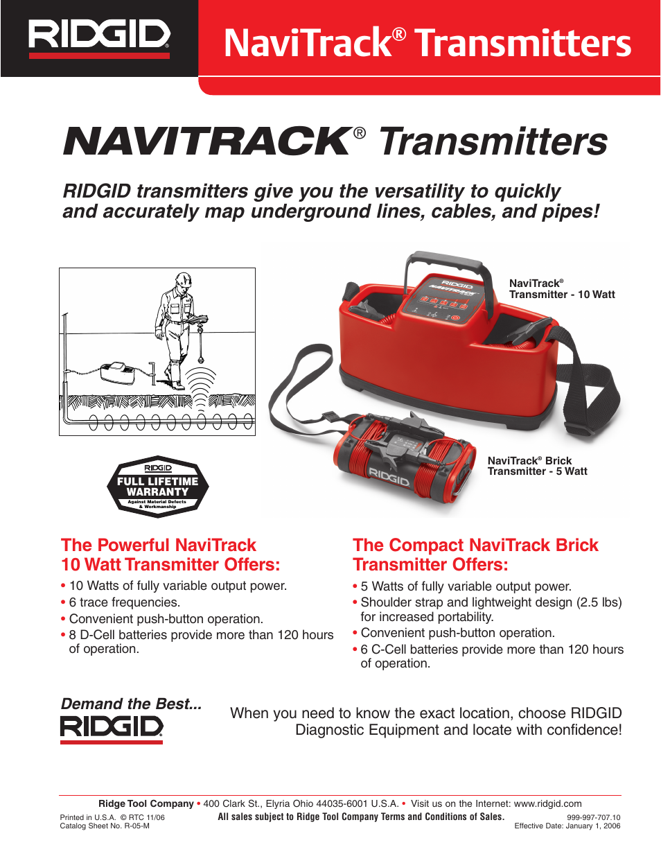 RIDGID WAP-7000 User Manual | 2 pages