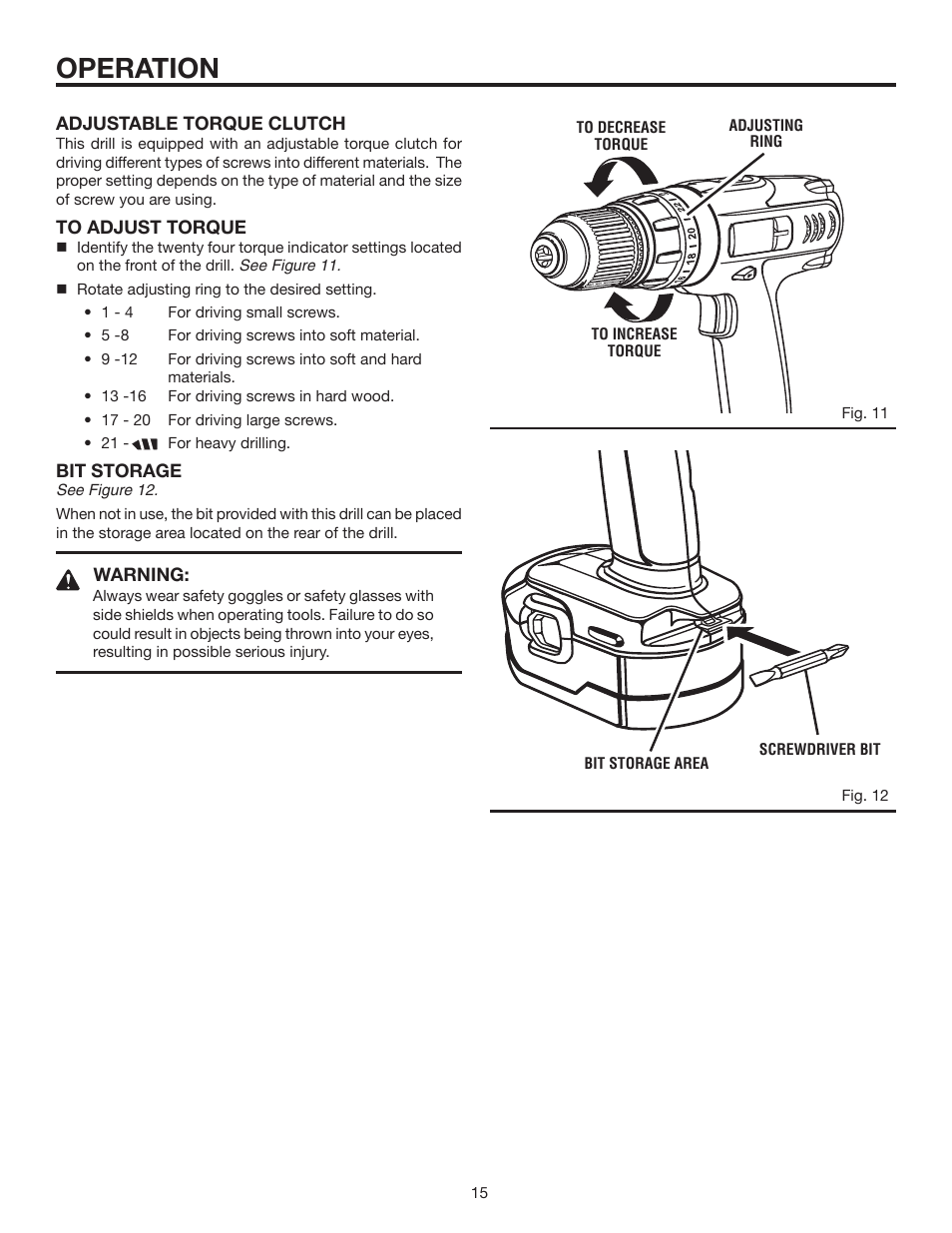 Operation | RIDGID R83001 User Manual | Page 15 / 20