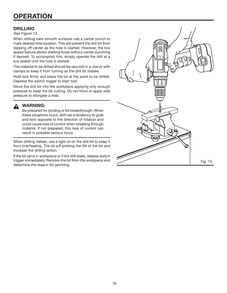 Operation | RIDGID R83001 User Manual | Page 16 / 20