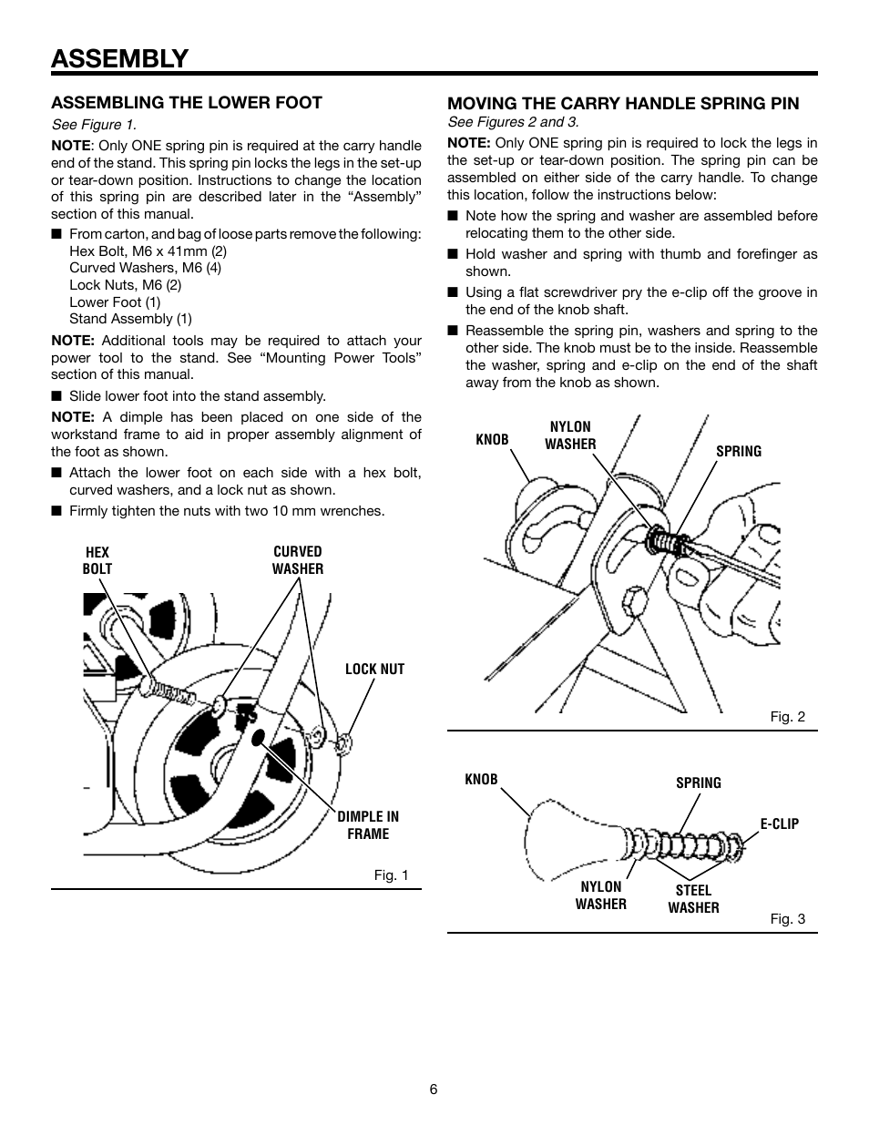 Assembly | RIDGID TS2400 User Manual | Page 6 / 12