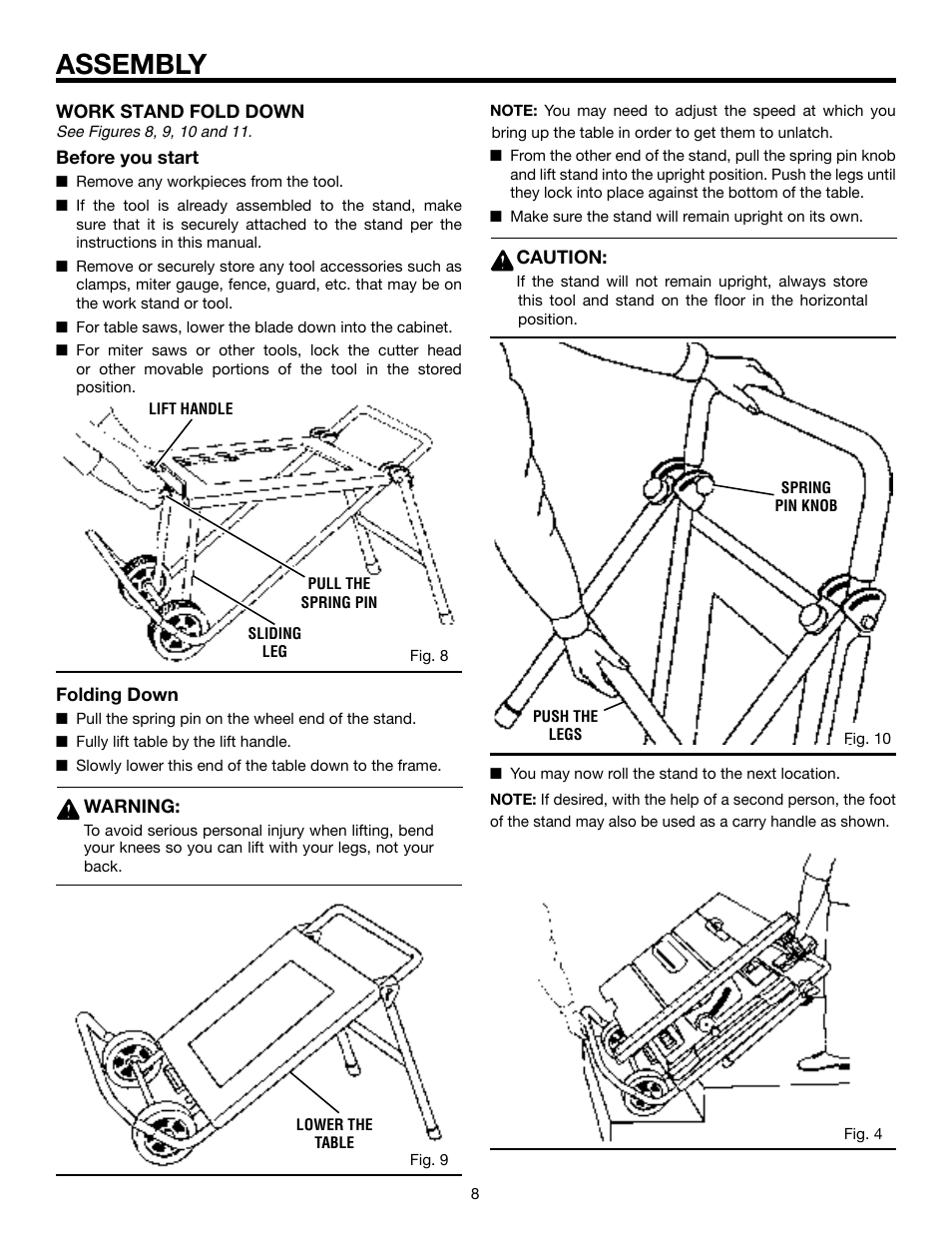 Assembly | RIDGID TS2400 User Manual | Page 8 / 12
