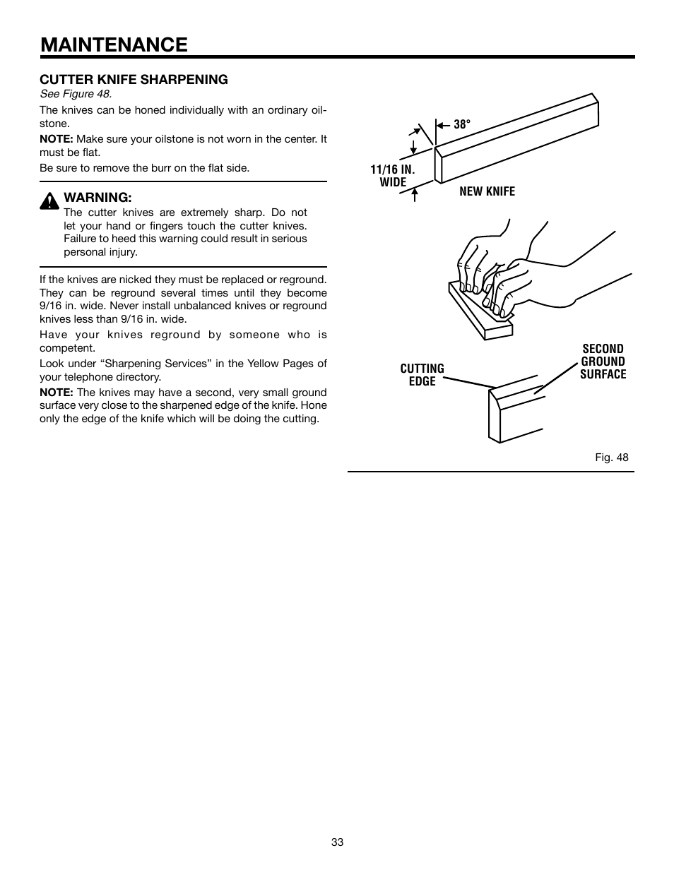 Maintenance | RIDGID JP06101 User Manual | Page 33 / 40