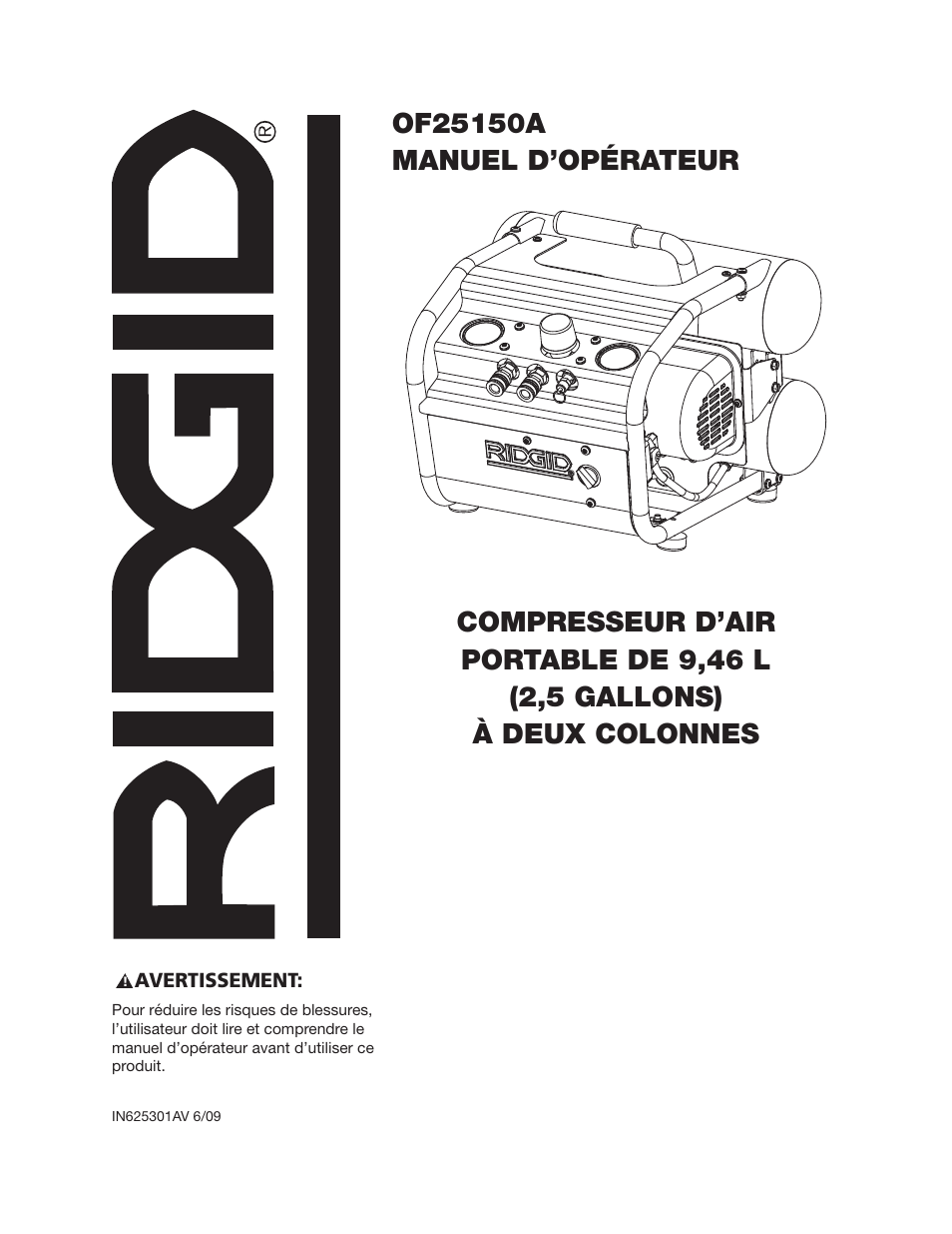 RIDGID OF25150A User Manual | Page 37 / 56
