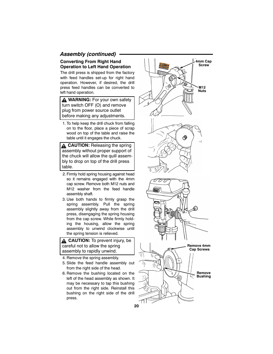 Assembly (continued) | RIDGID SP6490 User Manual | Page 20 / 40