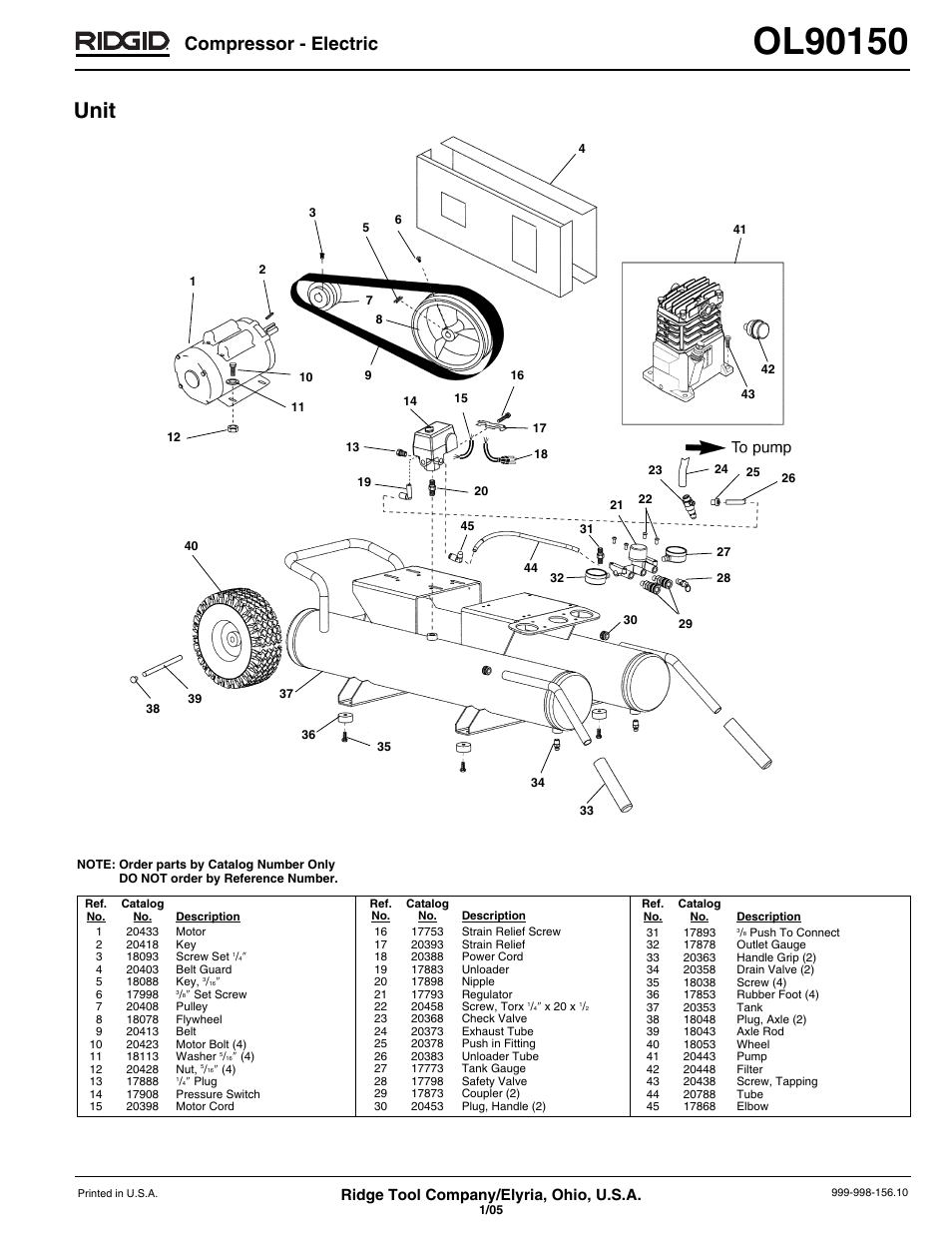 RIDGID OL90150 User Manual | 2 pages