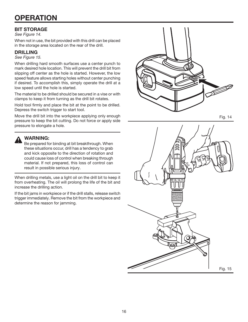 Operation | RIDGID R8411501 User Manual | Page 16 / 22
