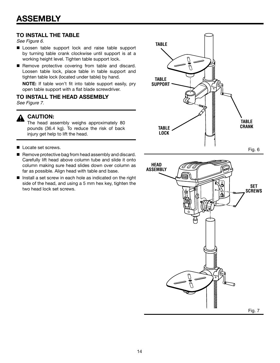 Assembly | RIDGID DP15501 User Manual | Page 14 / 32