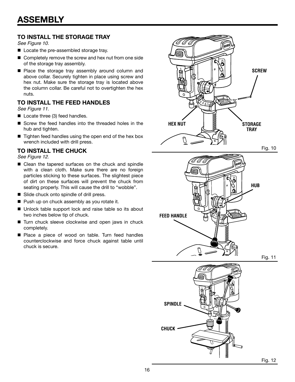 Assembly | RIDGID DP15501 User Manual | Page 16 / 32