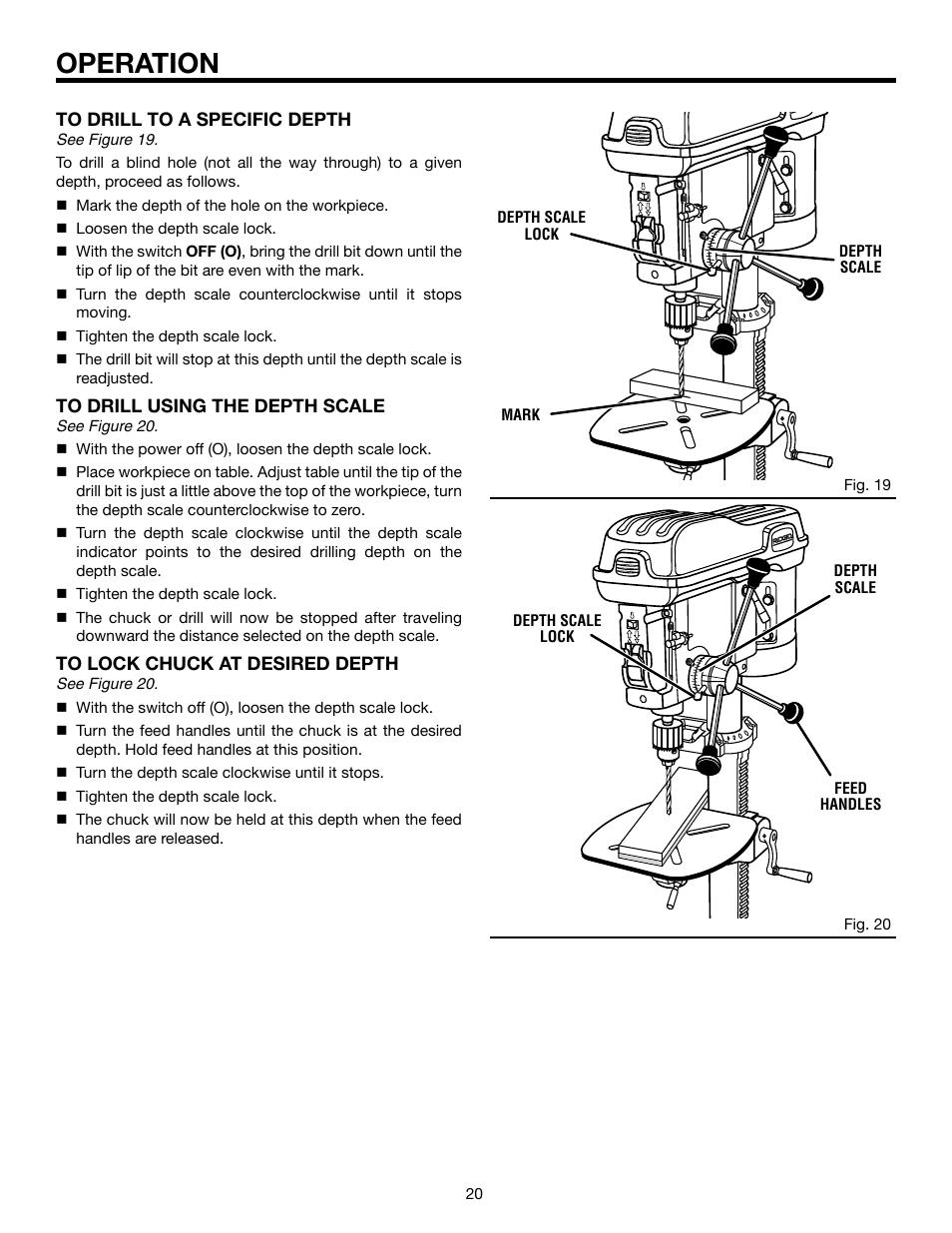 Operation | RIDGID DP15501 User Manual | Page 20 / 32