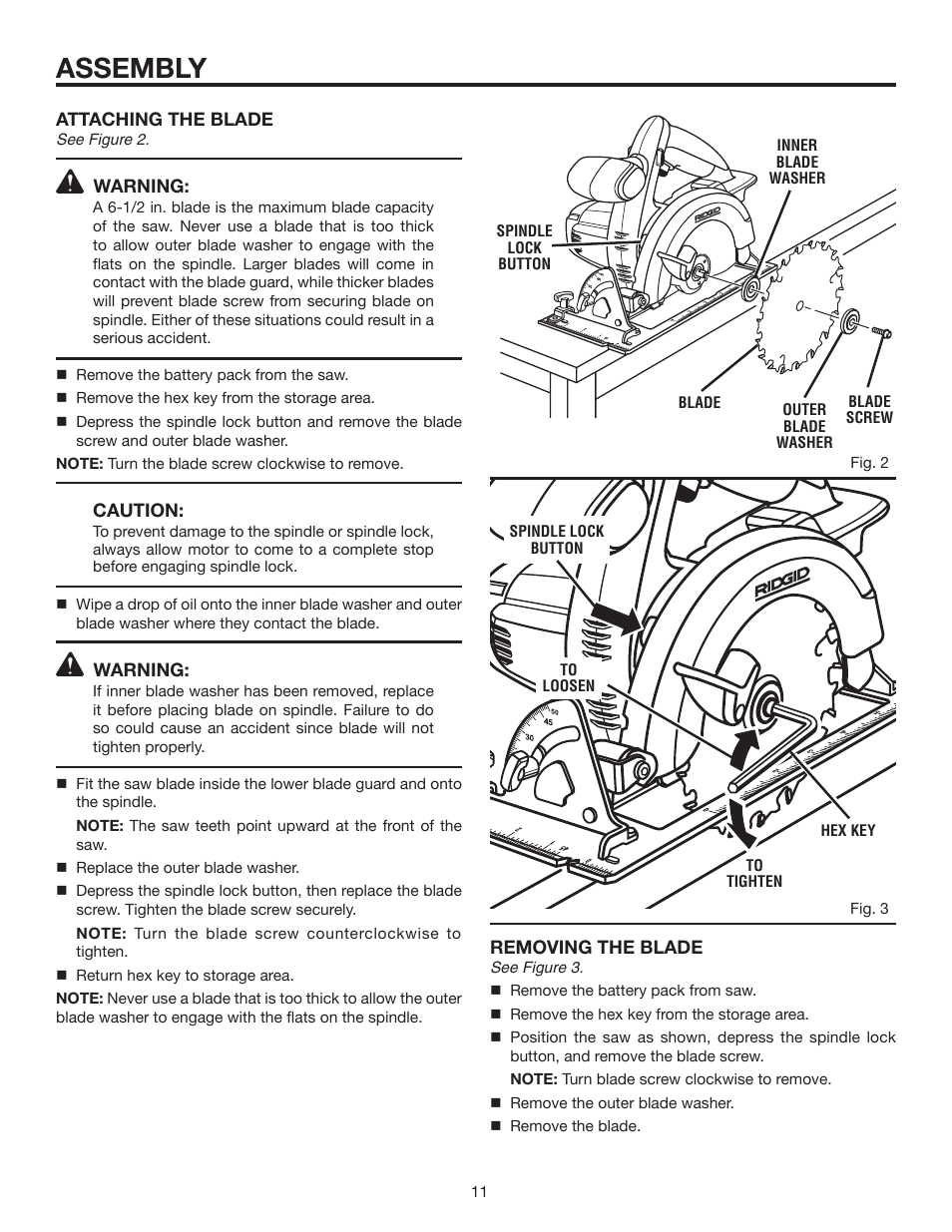 Assembly | RIDGID R8452 User Manual | Page 11 / 24