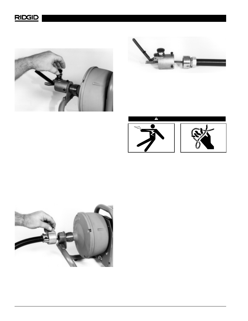 Inspection de l’appareil | RIDGID Drain Cleaner K-40 User Manual | Page 24 / 51