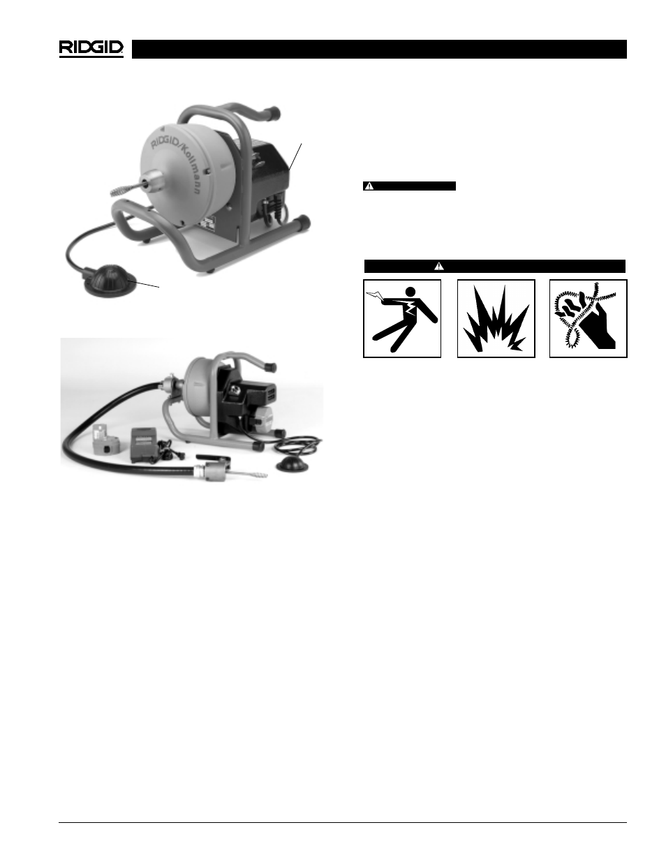 Préparation de l’appareil | RIDGID Drain Cleaner K-40 User Manual | Page 25 / 51