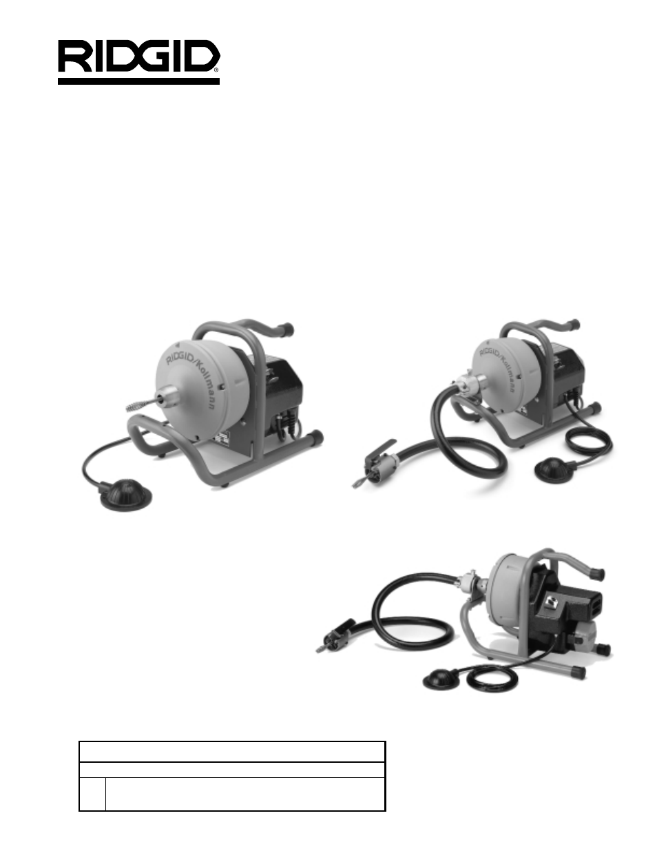 RIDGID Drain Cleaner K-40 User Manual | Page 3 / 51