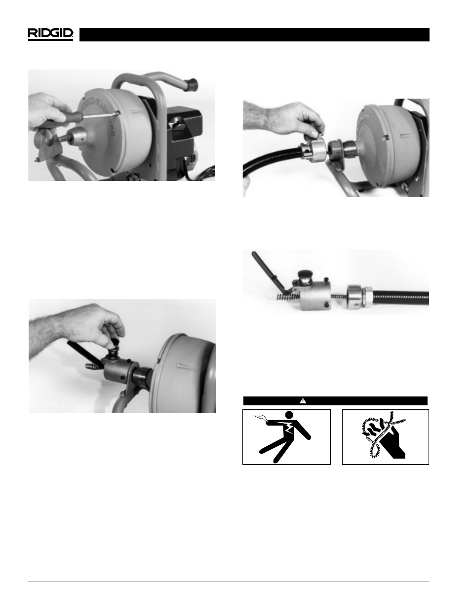 Revisión de la máquina | RIDGID Drain Cleaner K-40 User Manual | Page 40 / 51