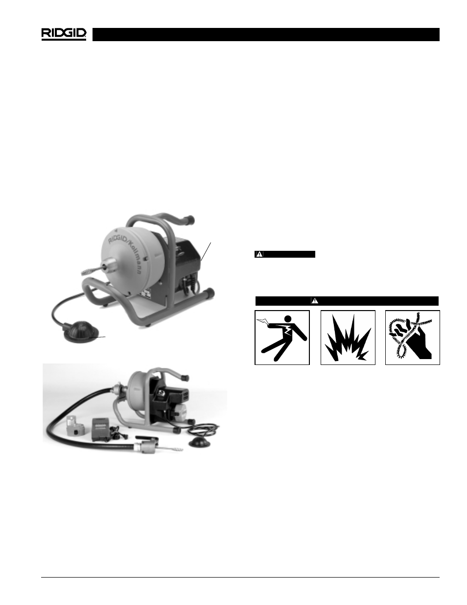 Preparación de la máquina | RIDGID Drain Cleaner K-40 User Manual | Page 41 / 51