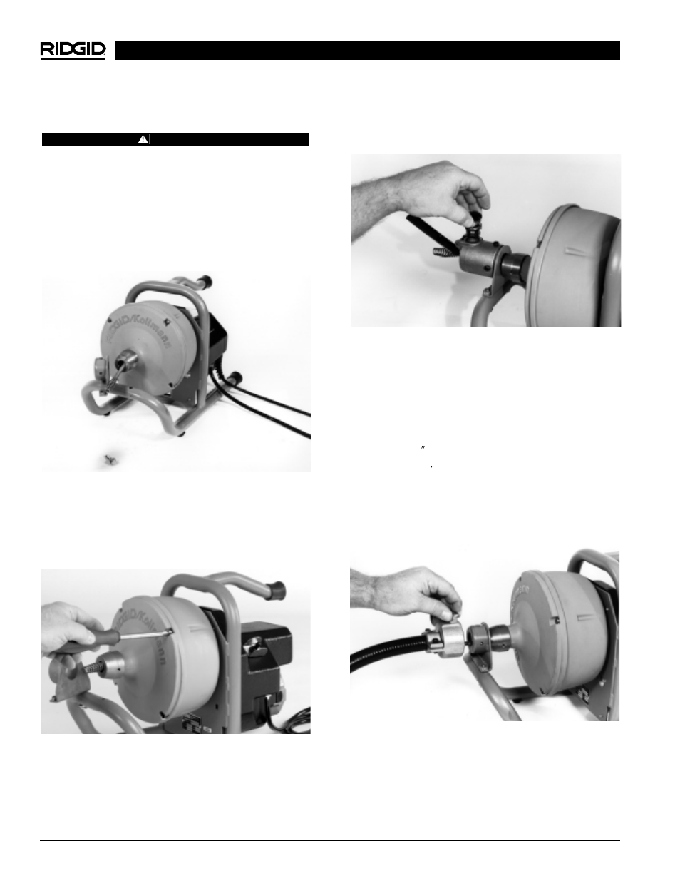 Machine assembly | RIDGID Drain Cleaner K-40 User Manual | Page 8 / 51