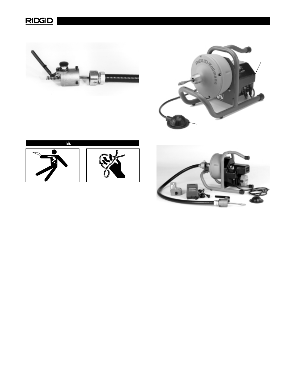 Machine inspection | RIDGID Drain Cleaner K-40 User Manual | Page 9 / 51