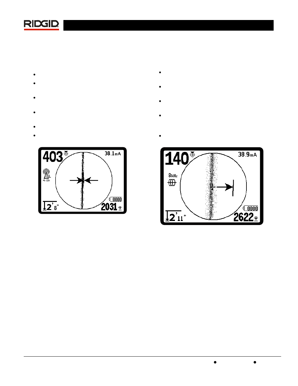 Informational locating | RIDGID SR-60 User Manual | Page 38 / 51