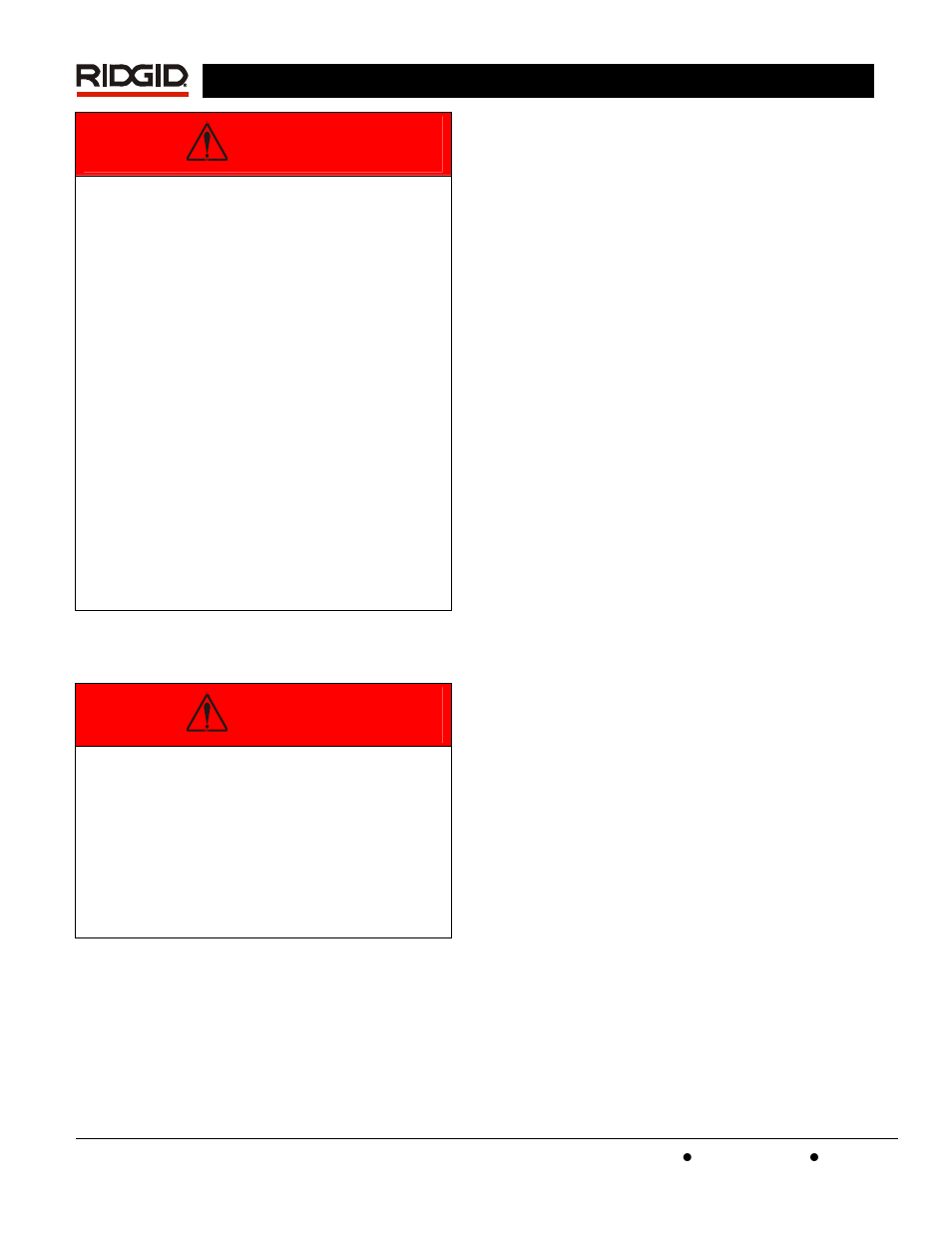 Danger | RIDGID SR-60 User Manual | Page 6 / 51