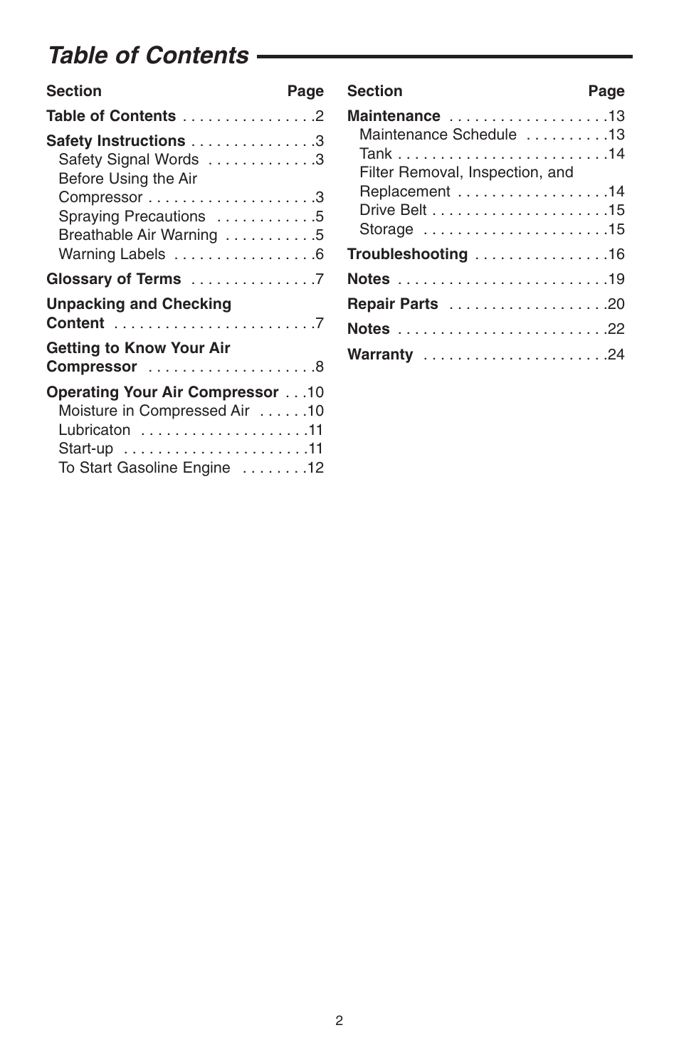 RIDGID GP90150A User Manual | Page 2 / 72