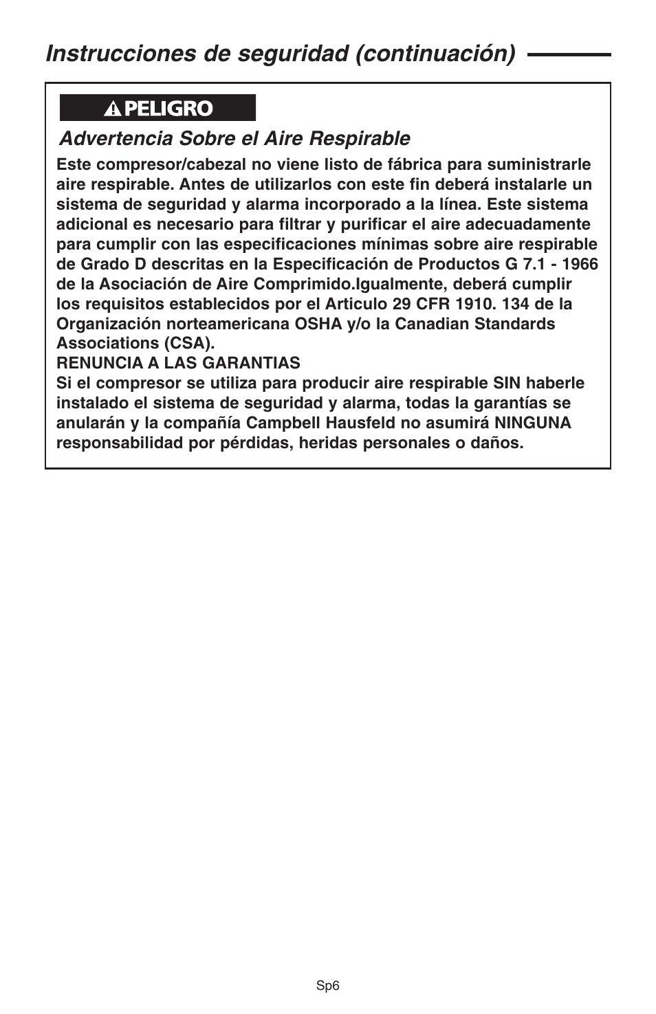 Instrucciones de seguridad (continuación) | RIDGID GP90150A User Manual | Page 30 / 72