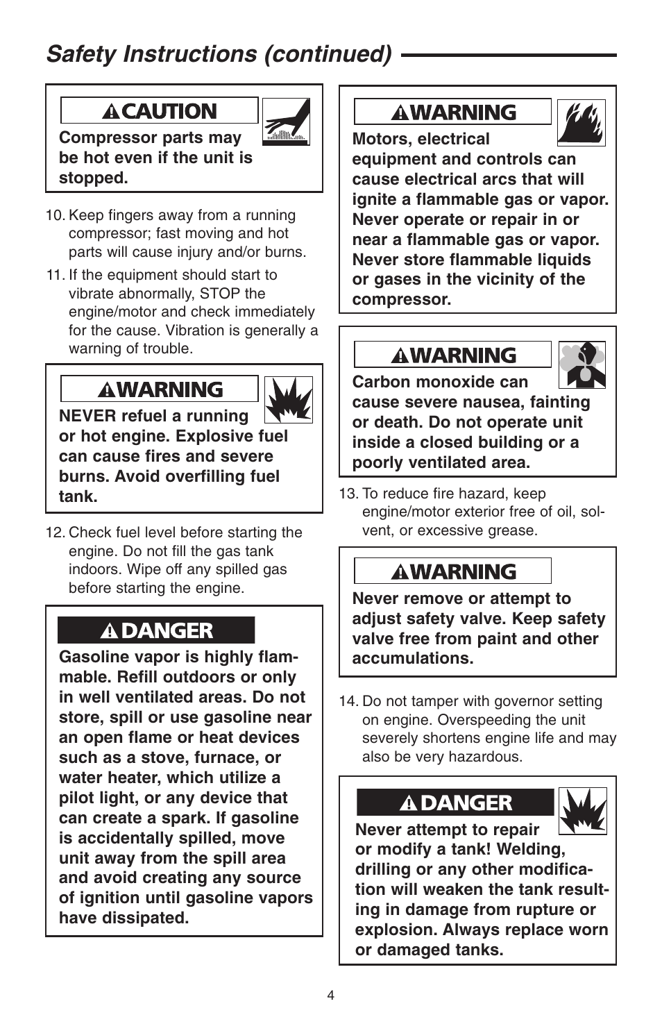 Safety instructions (continued) | RIDGID GP90150A User Manual | Page 4 / 72