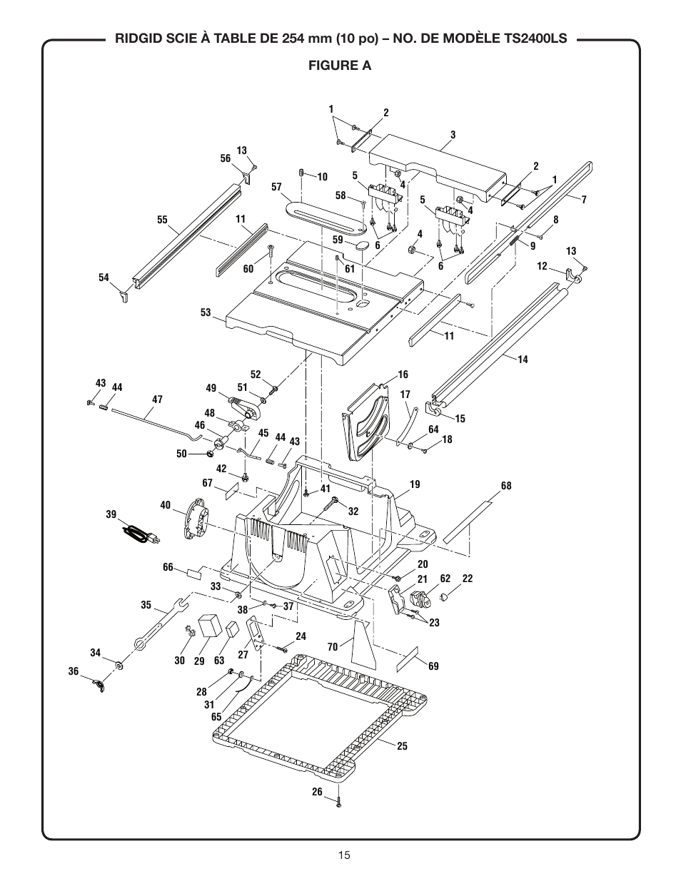 RIDGID TS2400LS User Manual | Page 15 / 39