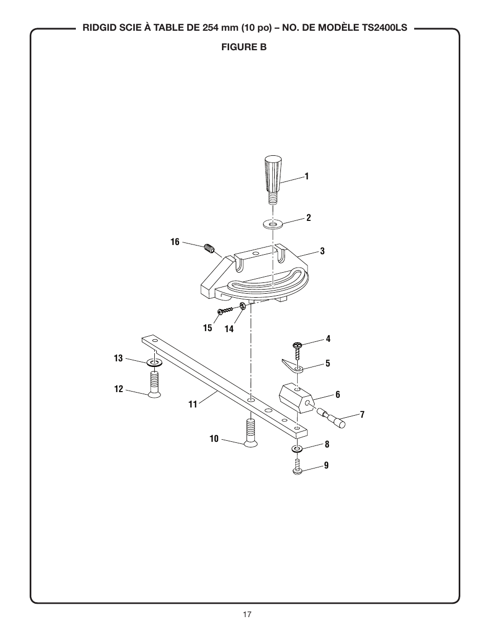 RIDGID TS2400LS User Manual | Page 17 / 39