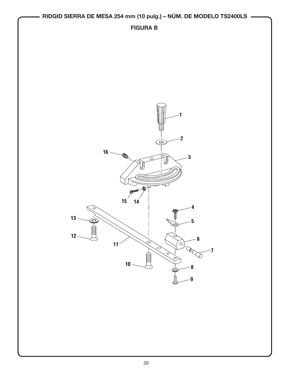 RIDGID TS2400LS User Manual | Page 30 / 39