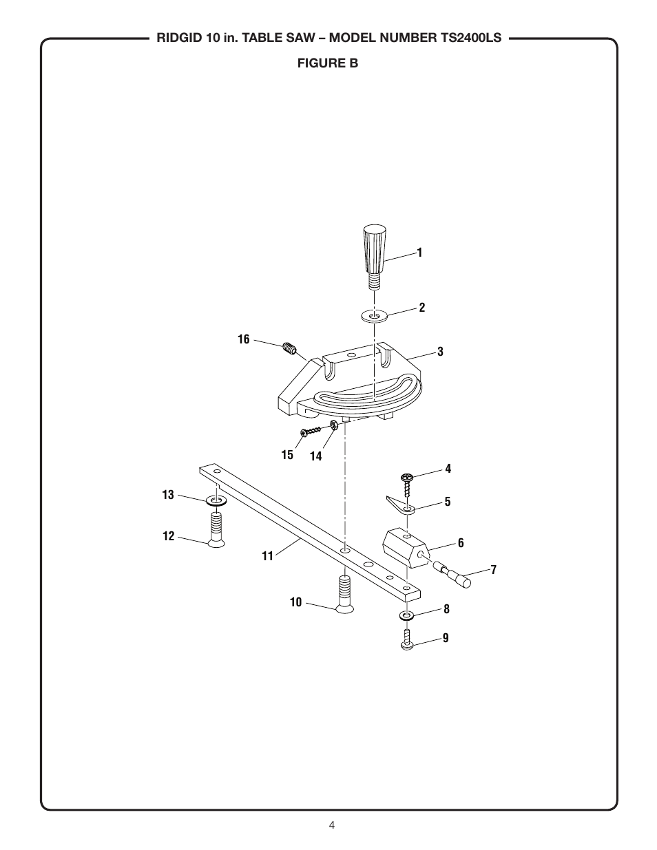 RIDGID TS2400LS User Manual | Page 4 / 39