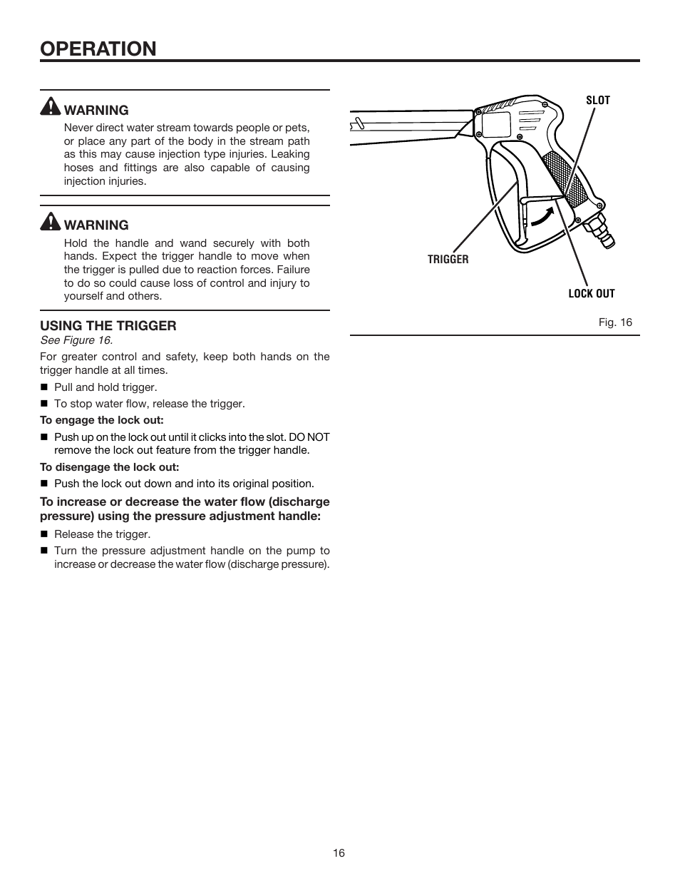 Operation | RIDGID RD80770 User Manual | Page 16 / 26
