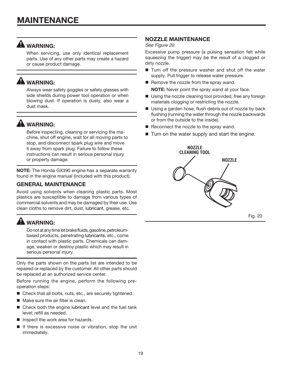 Maintenance | RIDGID RD80770 User Manual | Page 19 / 26