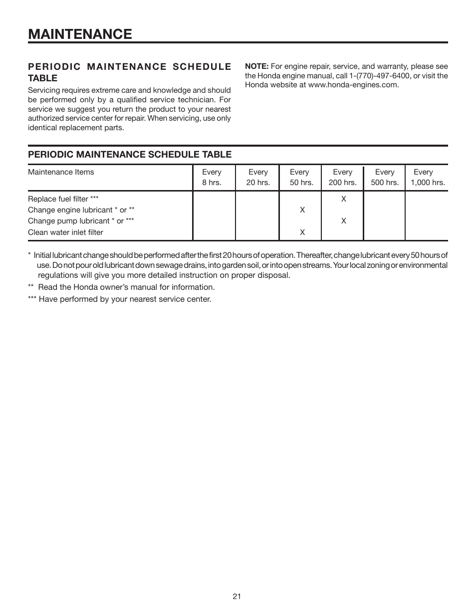Maintenance | RIDGID RD80770 User Manual | Page 21 / 26