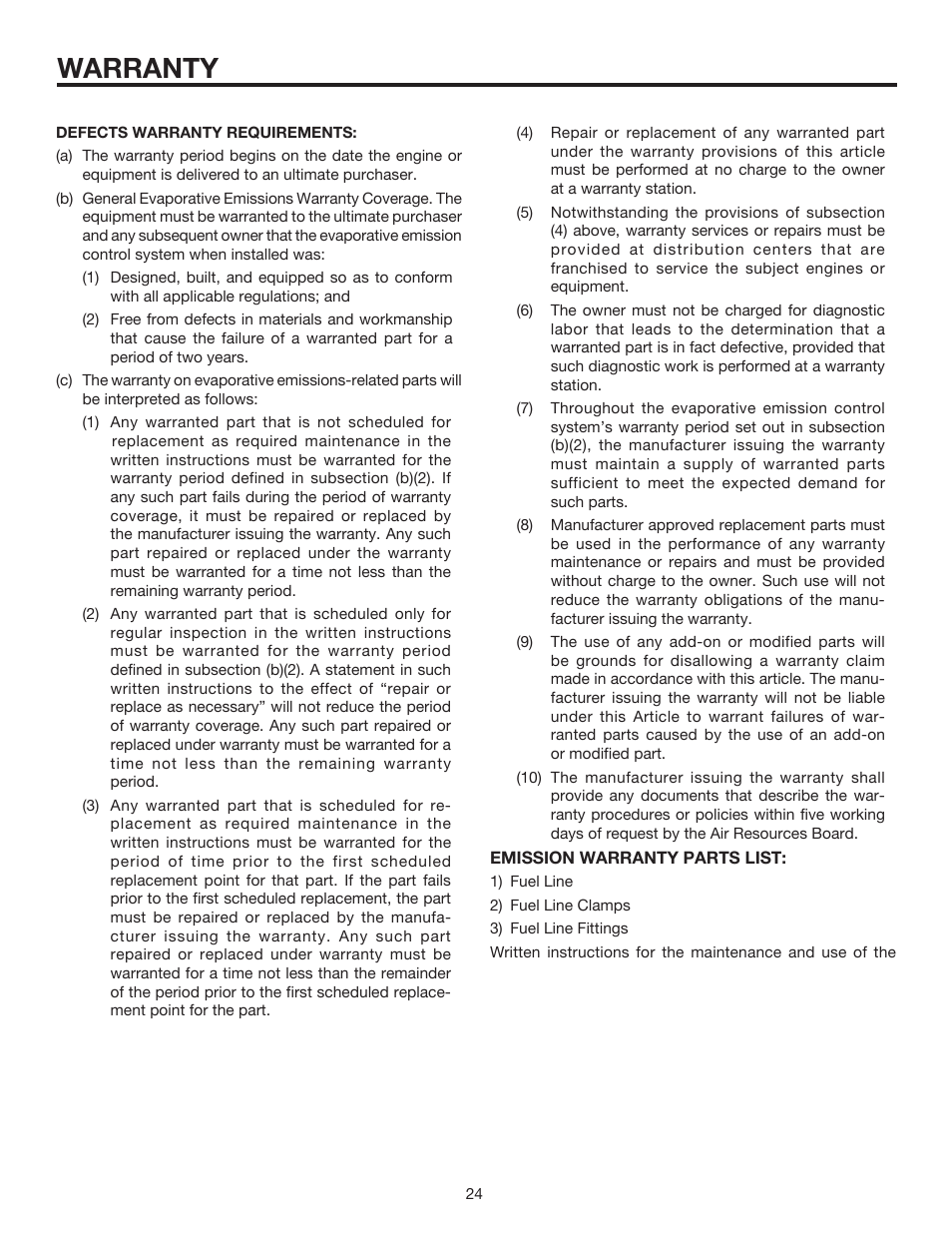 Warranty | RIDGID RD80770 User Manual | Page 24 / 26