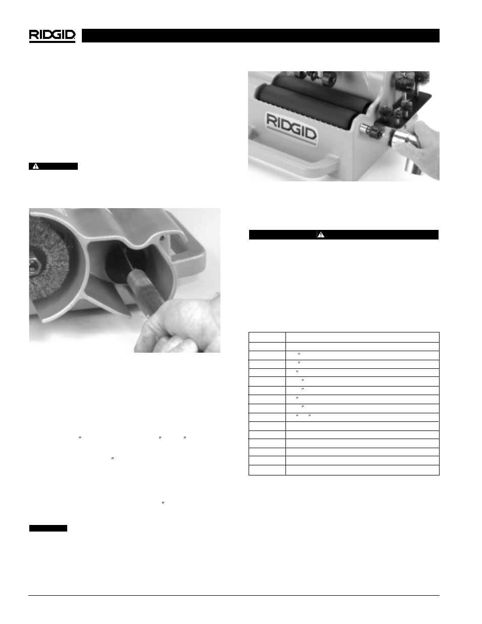 Accessories, Reaming i.d. of tube, Cleaning inside of fittings | RIDGID 122XL User Manual | Page 10 / 39