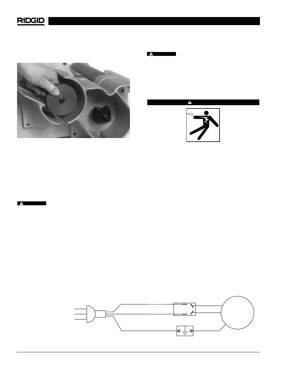 Machine storage, Service and repair, Wiring diagram | RIDGID 122XL User Manual | Page 12 / 39