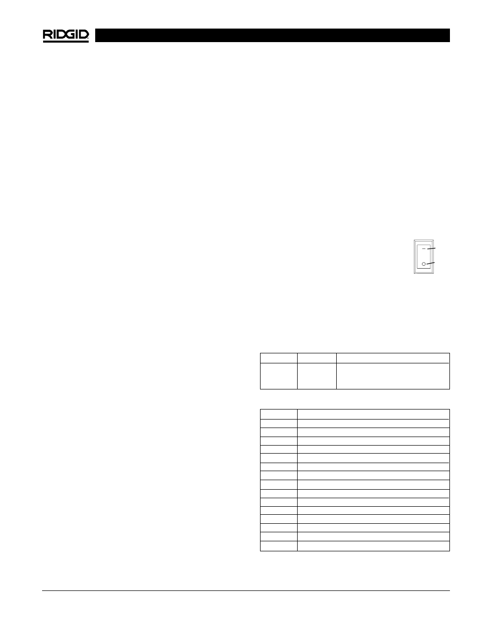 Description, spécifications et équipements de base, Description, Spécifications | Equipements de base accessoires | RIDGID 122XL User Manual | Page 17 / 39