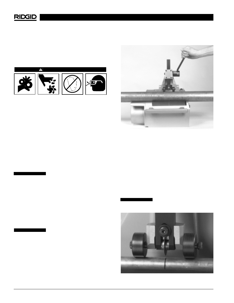 Utilisation de la machine | RIDGID 122XL User Manual | Page 20 / 39