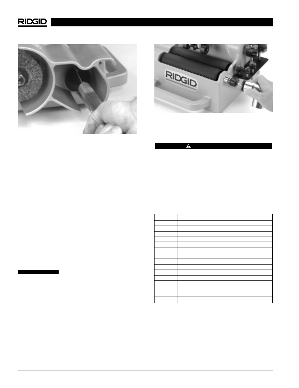 Accessoires, Nettoyage de l’intérieur des raccords | RIDGID 122XL User Manual | Page 22 / 39