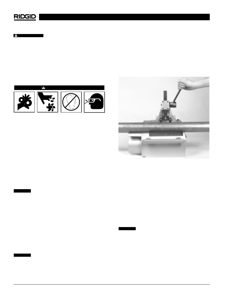 Instrucciones de funcionamiento | RIDGID 122XL User Manual | Page 32 / 39
