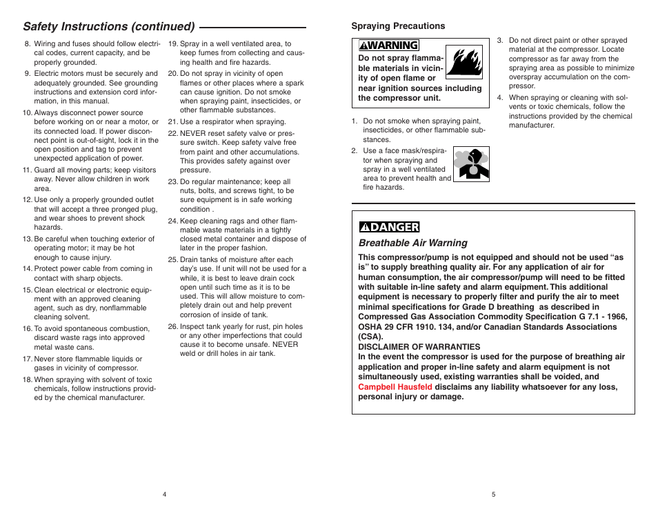 Safety instructions (continued), Danger, Warning | RIDGID OF45150 User Manual | Page 3 / 13
