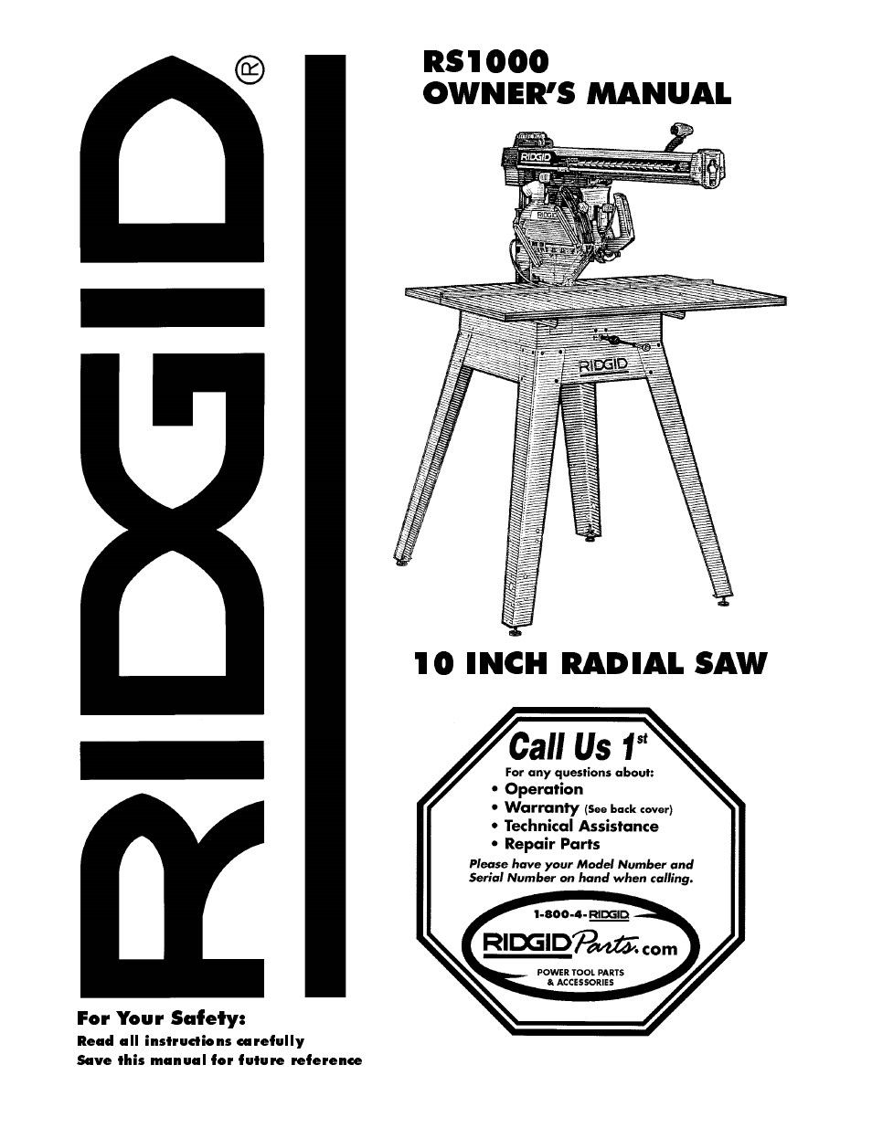 RIDGID SP6263 User Manual | 80 pages