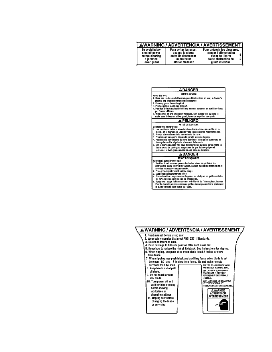 Safety | RIDGID SP6263 User Manual | Page 11 / 80