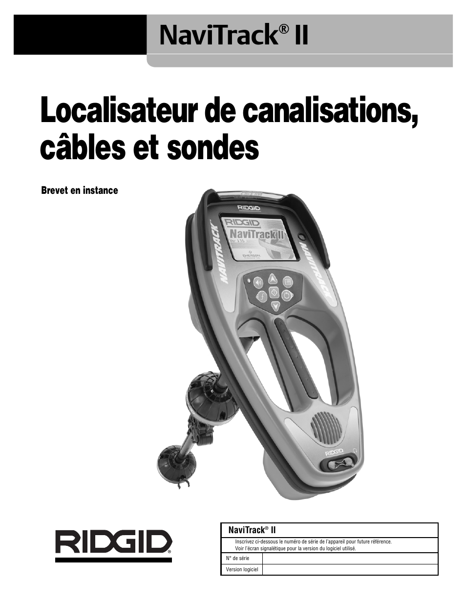 Localisateur de canalisations, câbles et sondes, Navitrack | RIDGID Metal Detector User Manual | Page 35 / 103