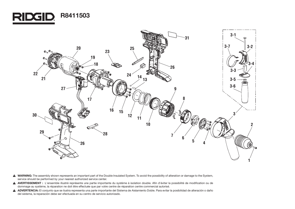 RIDGID R8411503 18V User Manual | Page 2 / 4