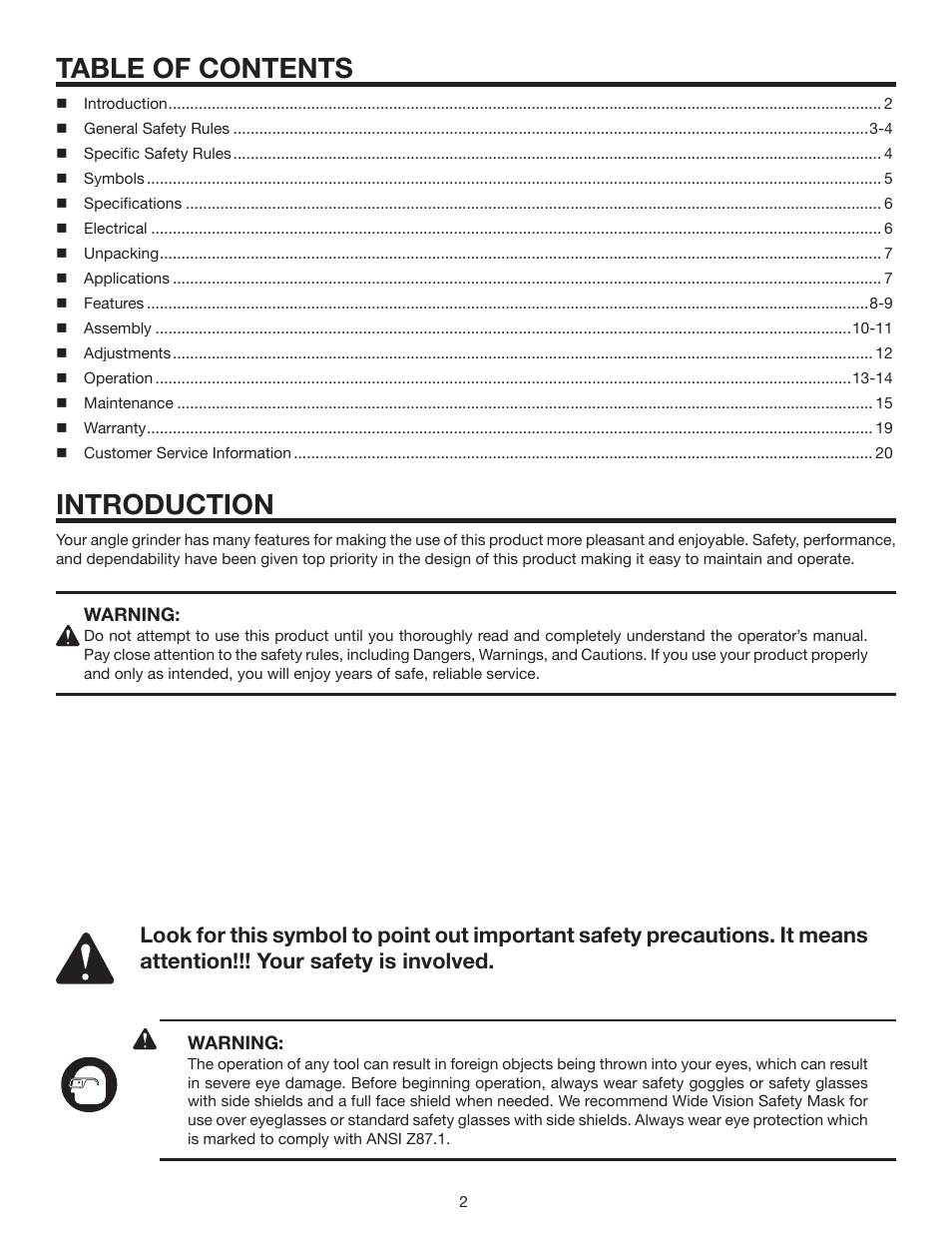 RIDGID R1000 User Manual | Page 2 / 20